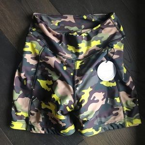 Performance Cycling Shorts, size M, camo colour, brand new with tags